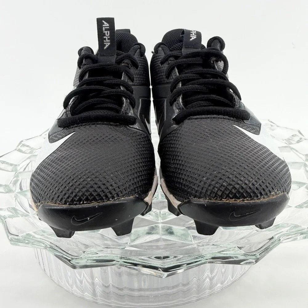 Nike Alpha Huarache 4 Keystone Low‎ Baseball Cleats Black White FQ4012-001 2.5Y